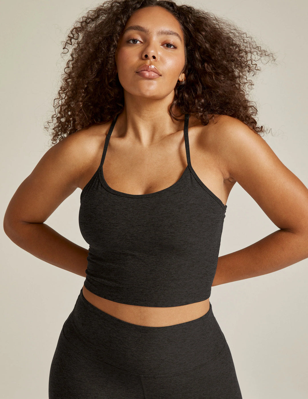 Beyond Yoga: Spacedye Slim Racerback Cropped Tank