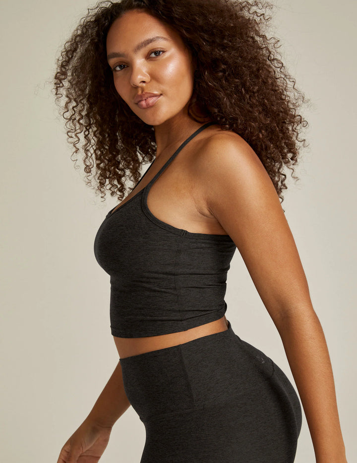 Beyond Yoga: Spacedye Slim Racerback Cropped Tank