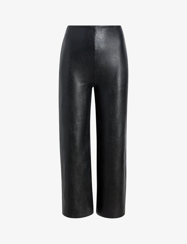 Commando Faux Leather Cropped Wide Leg Pant