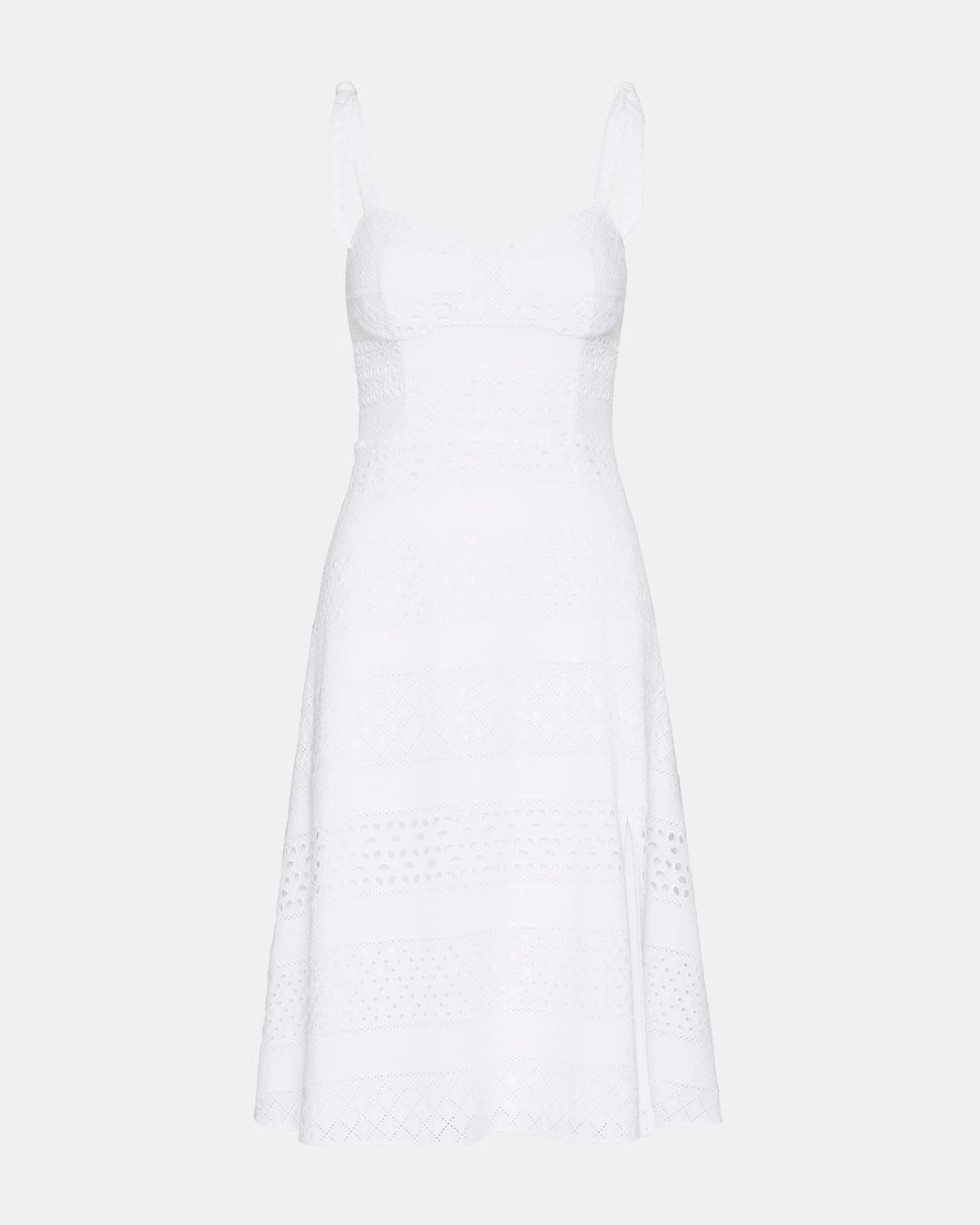 Steve Madden Carlynn Eyelete White Midi Dress