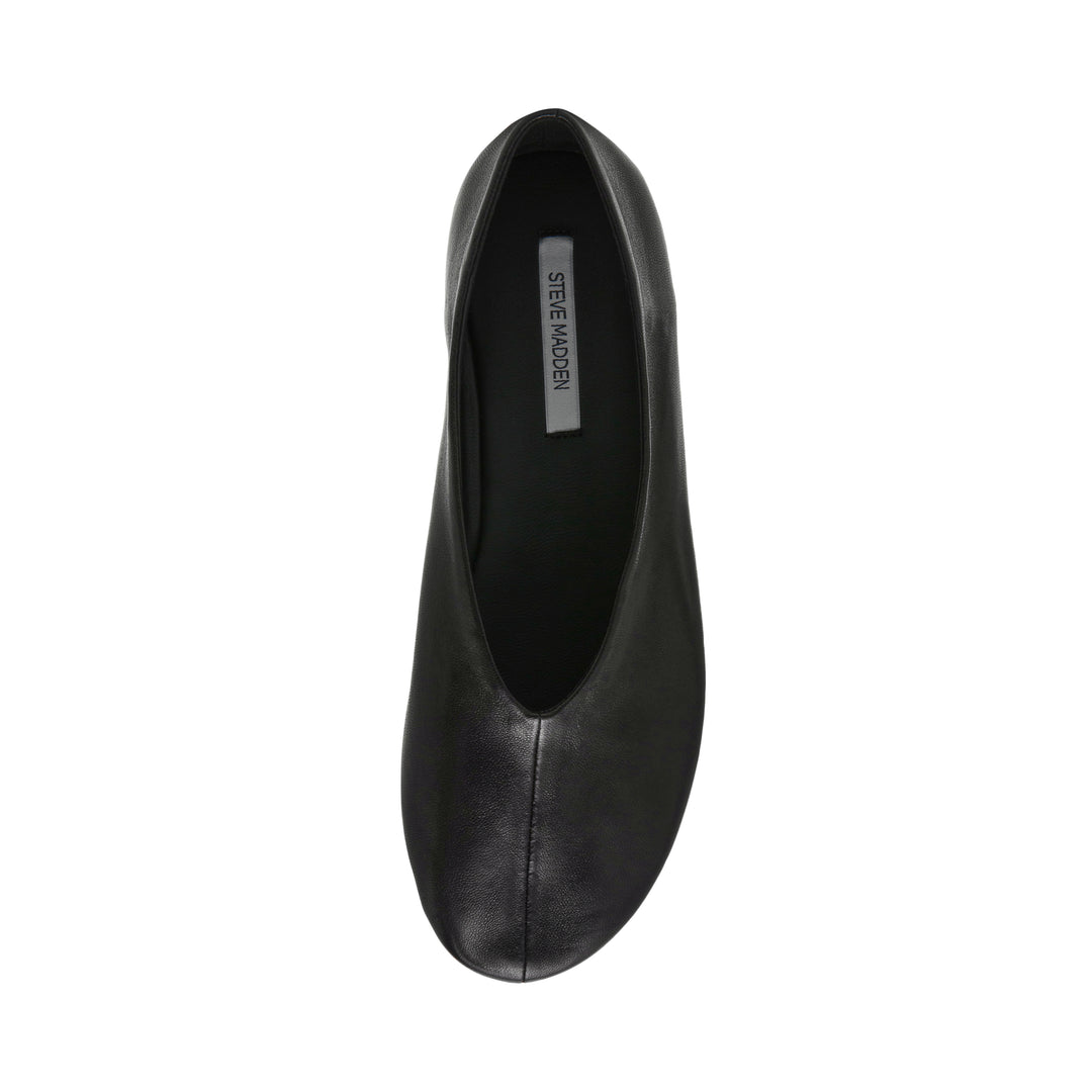 Preorder Steve Madden Cyntra Ballet Flat - Black Leather