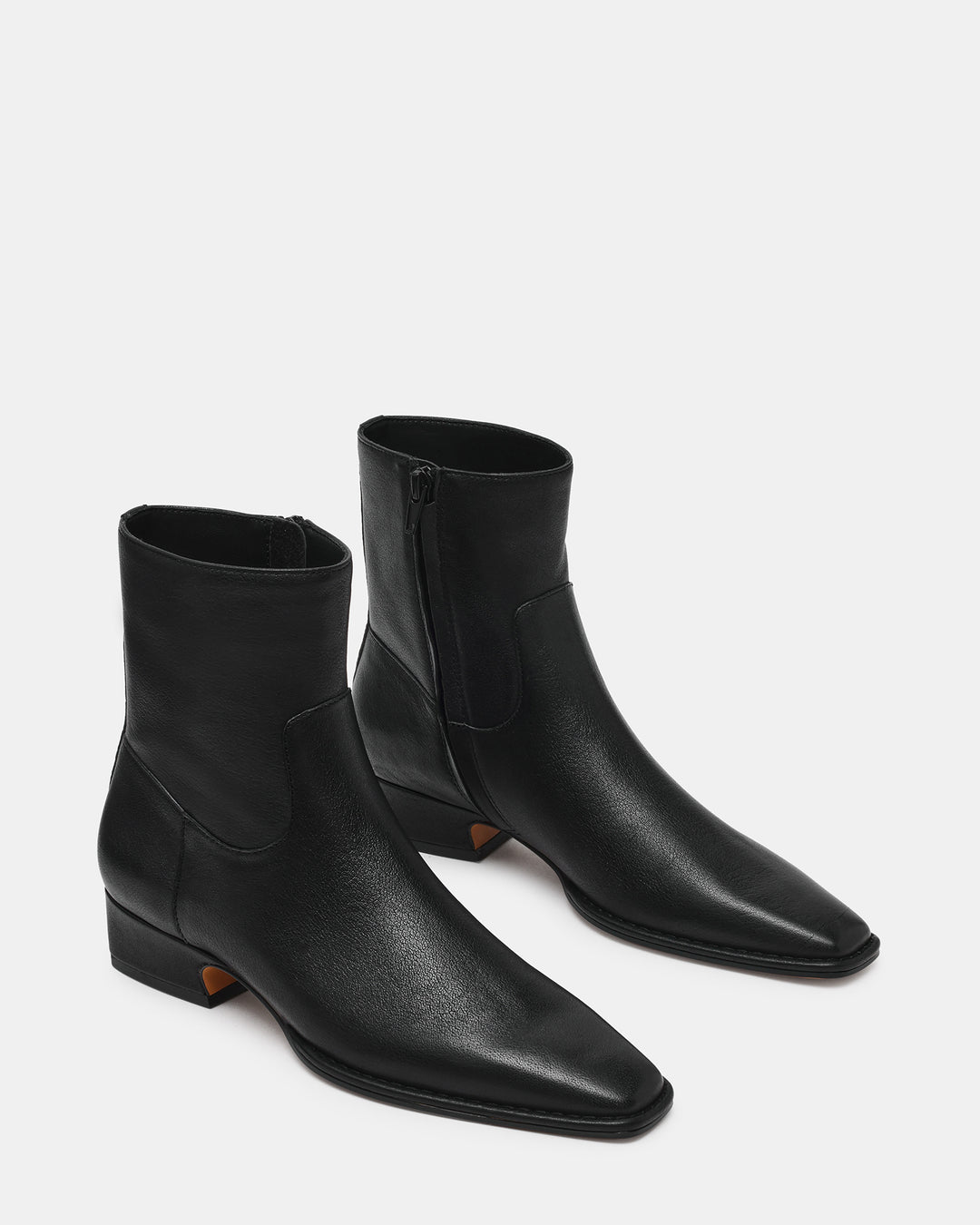 Preorder Steve Madden Dorene Ankle Booties - Black Leather
