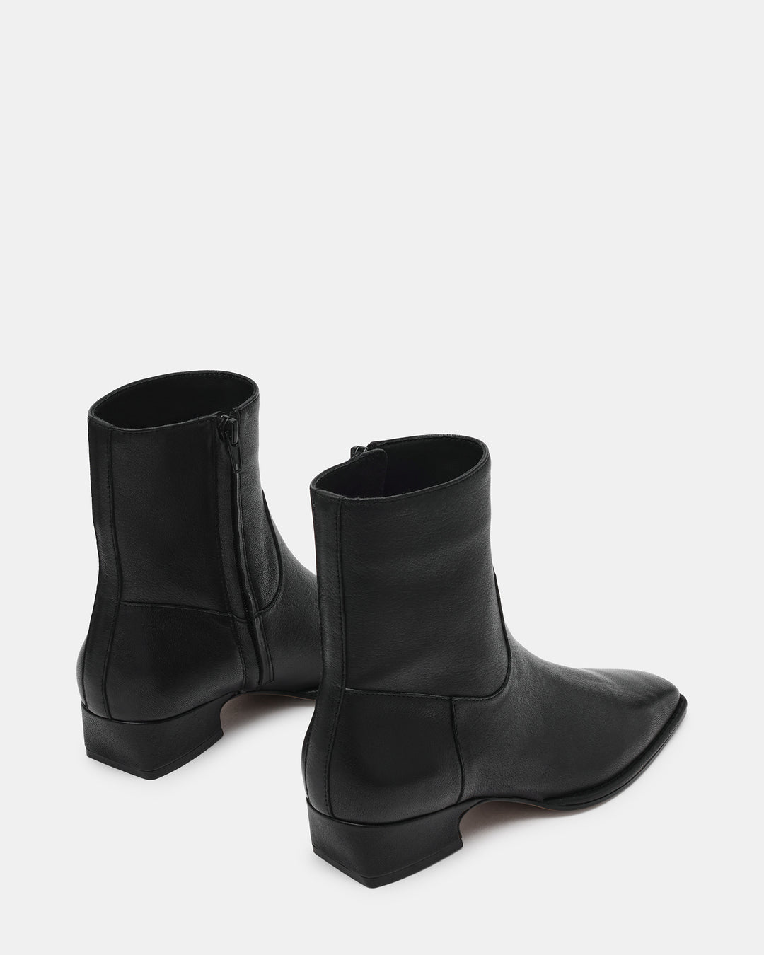 Preorder Steve Madden Dorene Ankle Booties - Black Leather