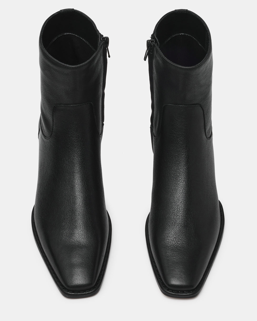 Preorder Steve Madden Dorene Ankle Booties - Black Leather