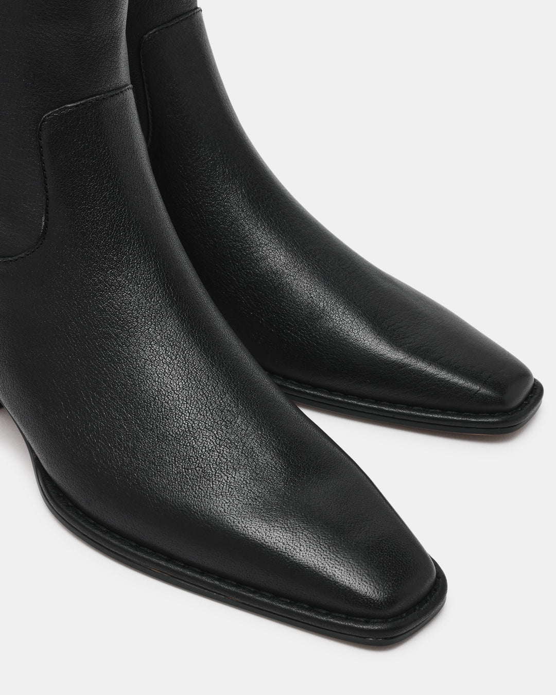 Preorder Steve Madden Dorene Ankle Booties - Black Leather