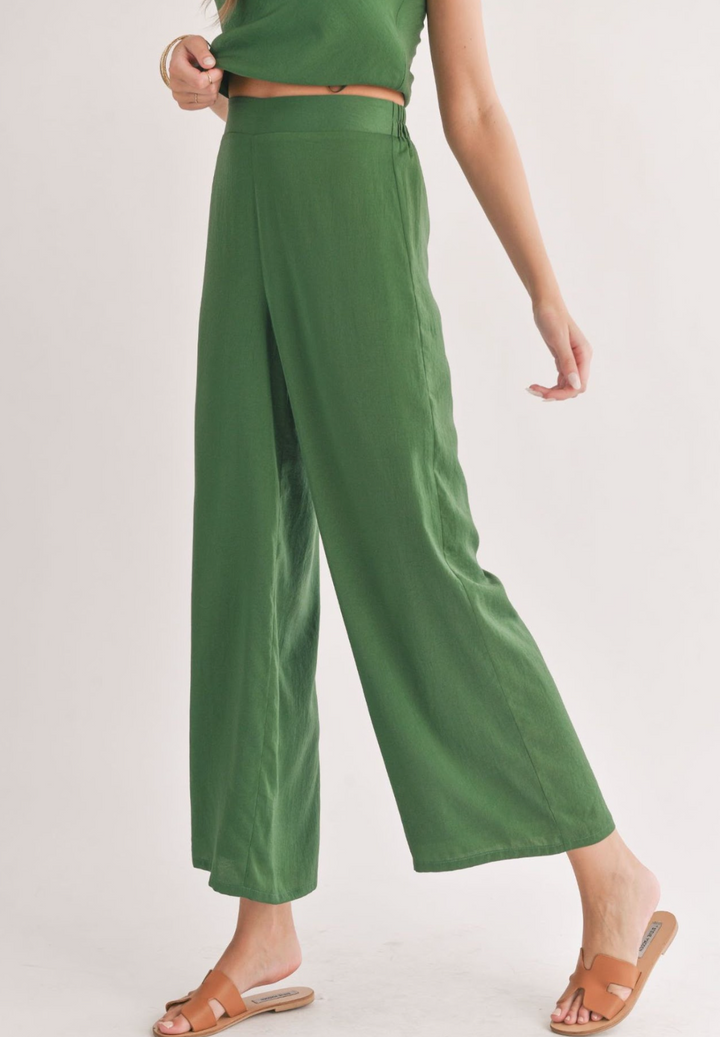 Satin Wide Leg Pant