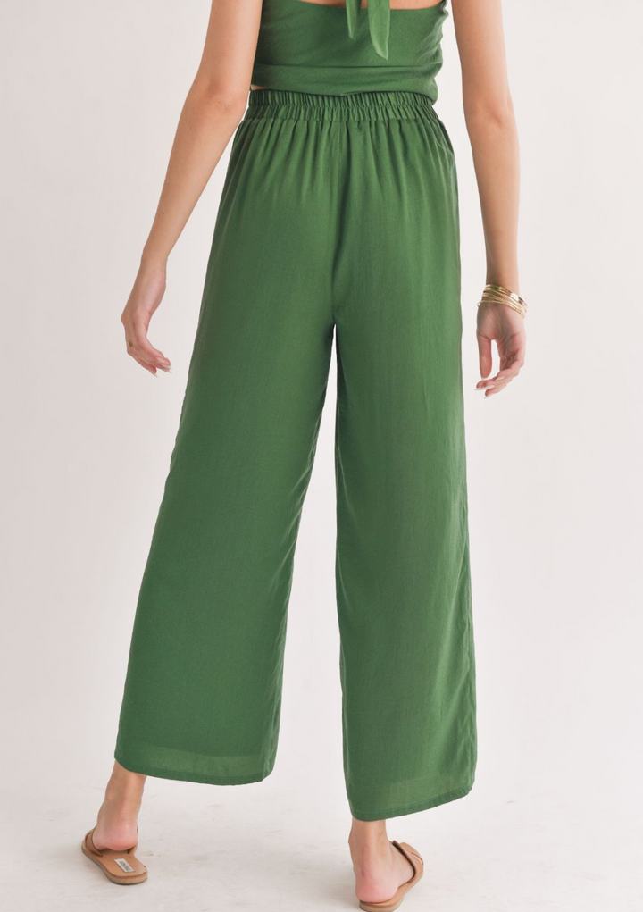 Satin Wide Leg Pant