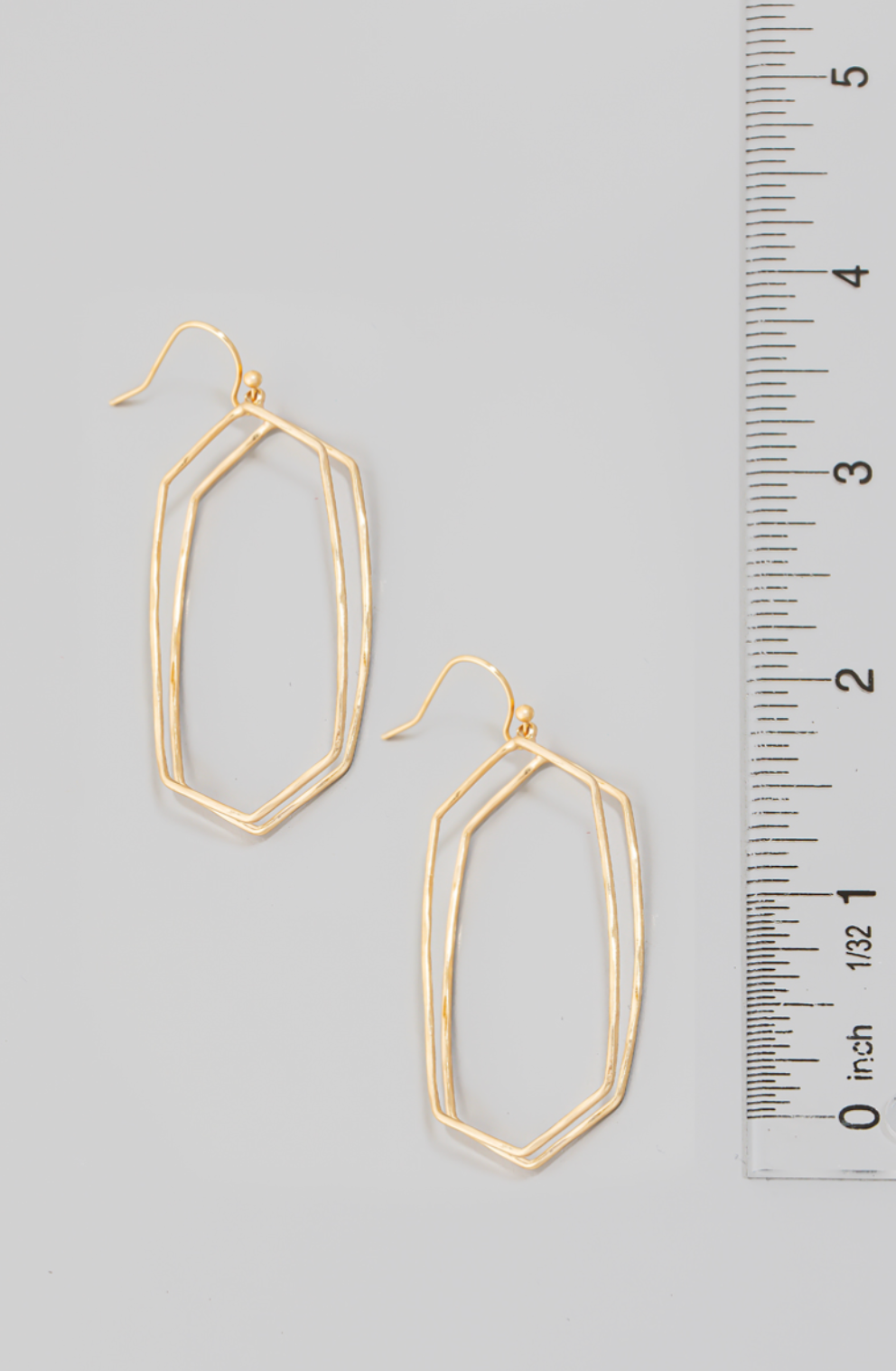 Layered Rectangular Earrings