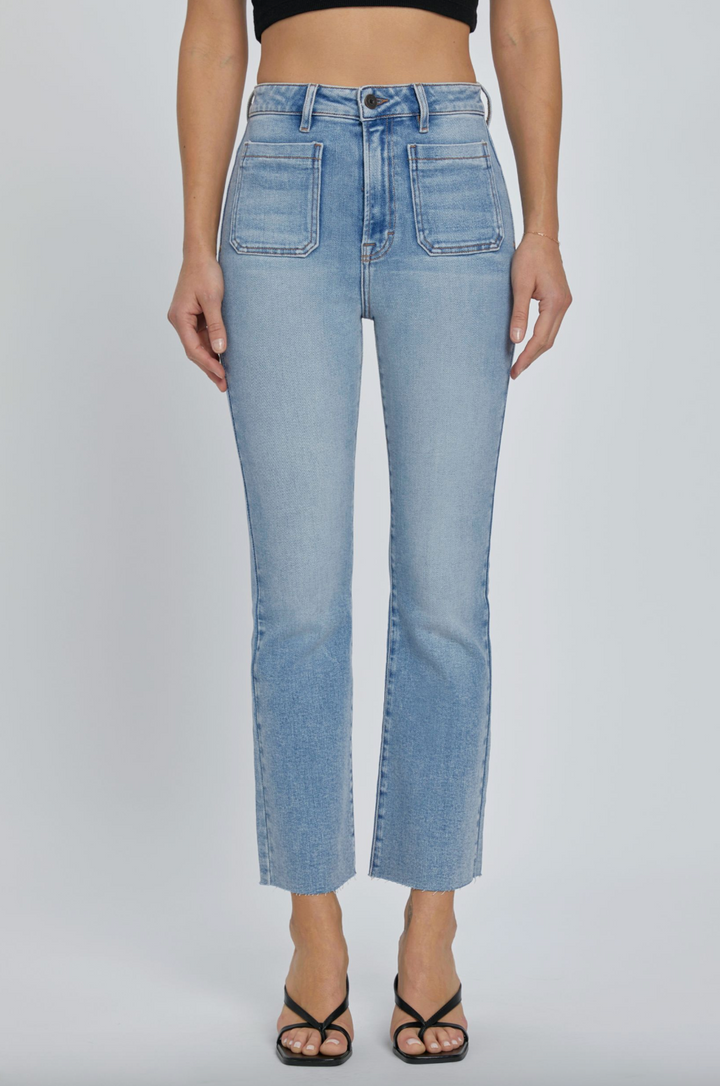 Happi High Rise Crop Flare Jean