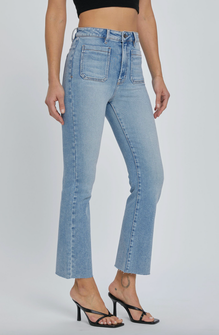 Happi High Rise Crop Flare Jean