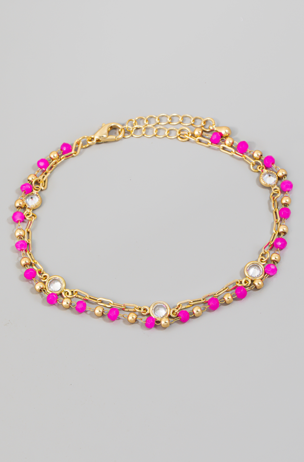 Fuchsia Chain Bracelet