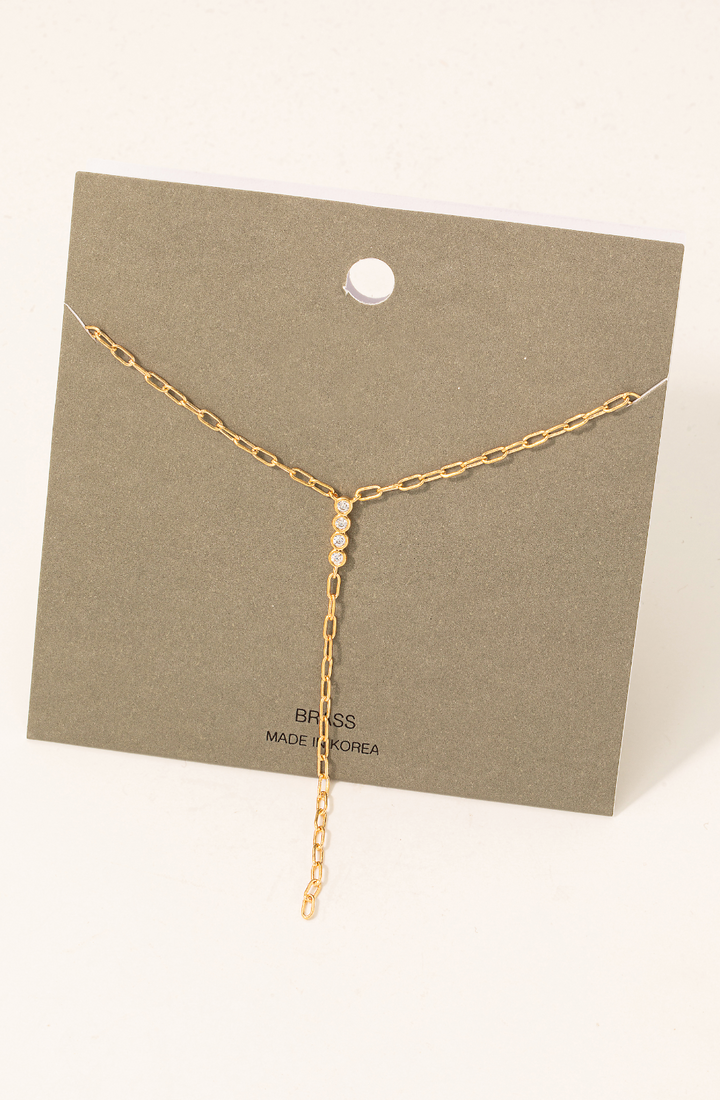 Kenny Lariat Chain Necklace