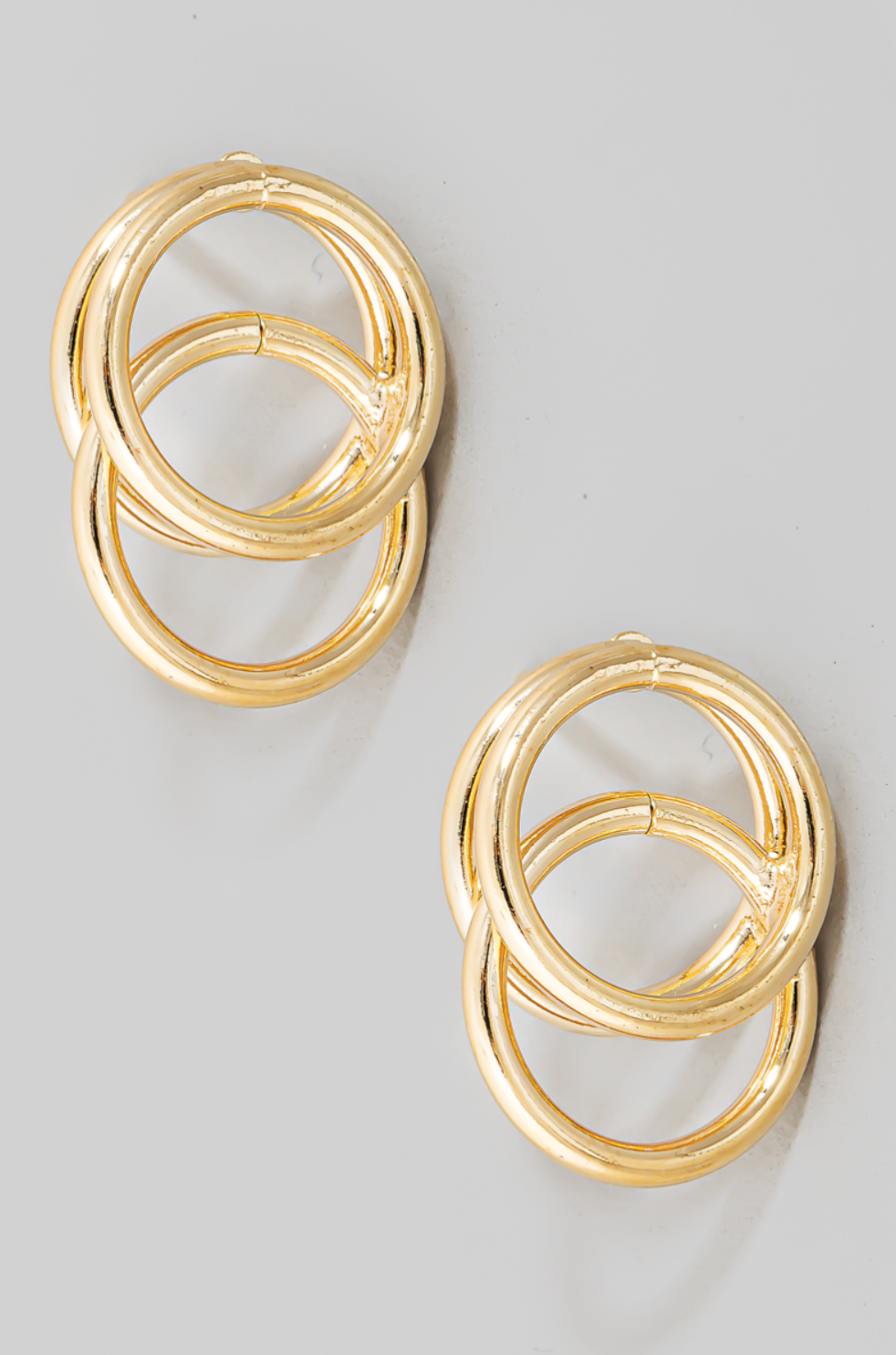 Double Round Earrings