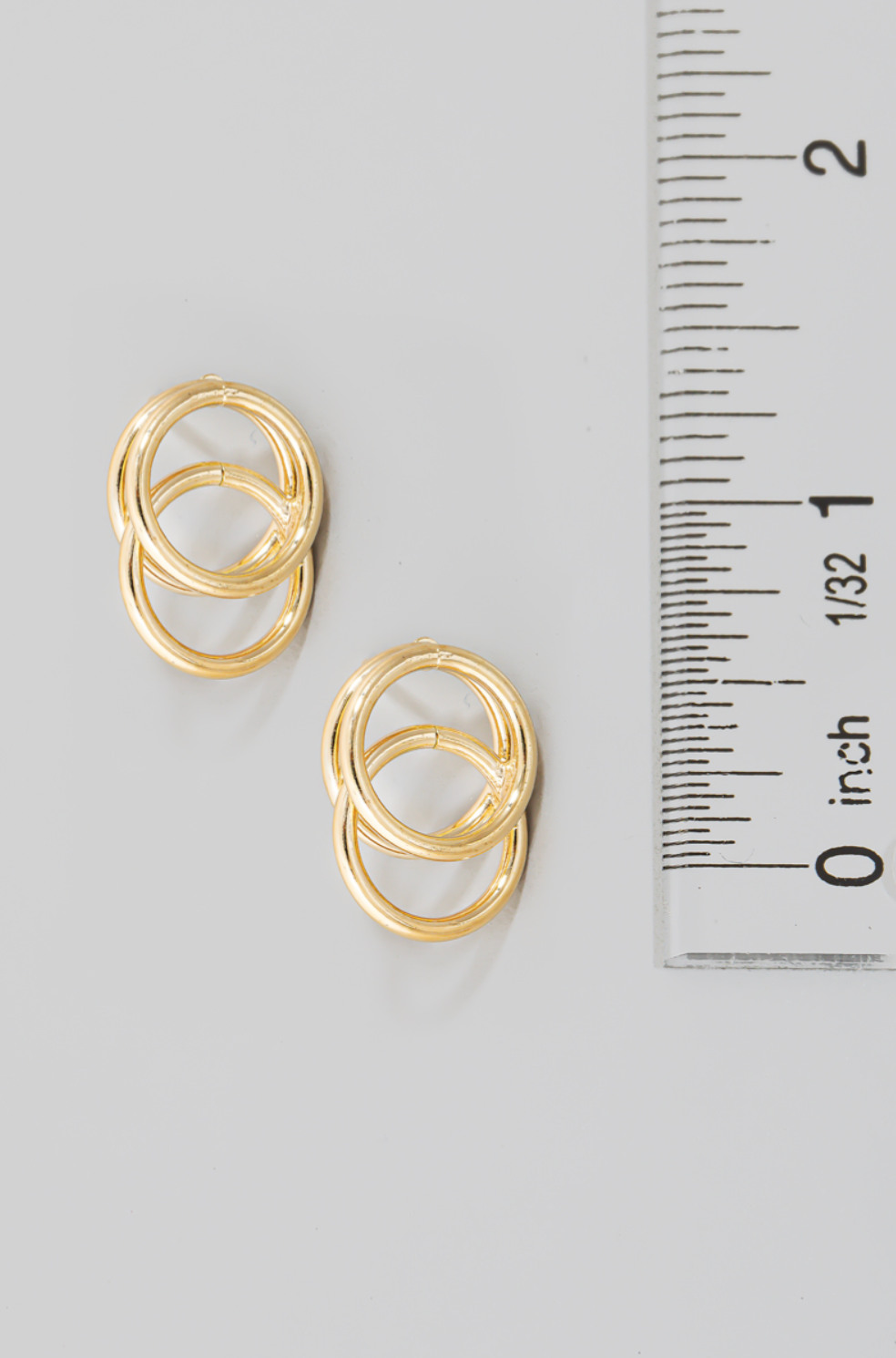 Double Round Earrings