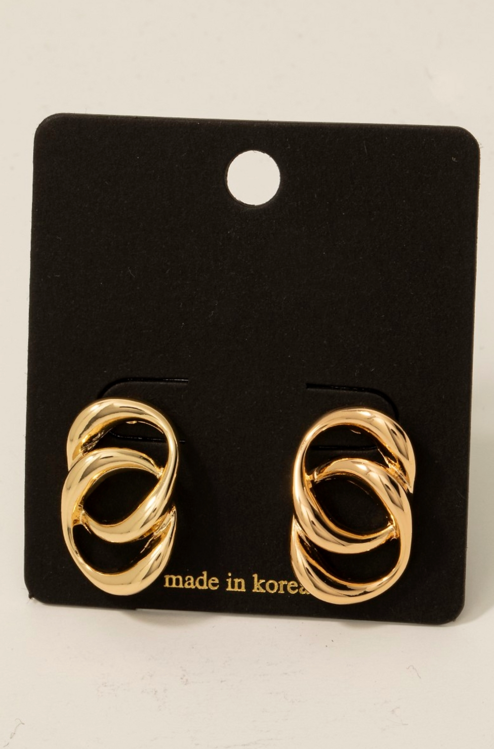 Double Stud Dangle Earrings