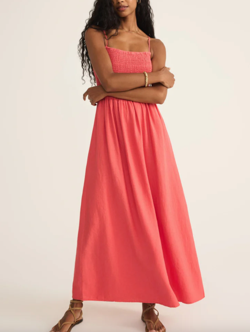 Bayside Linen Maxi Dress