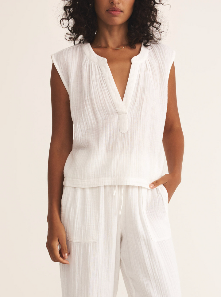 Cliffside V-Neck Airy Top
