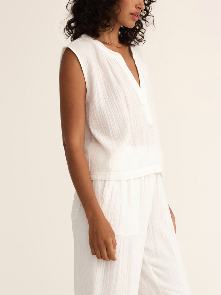 Cliffside V-Neck Airy Top