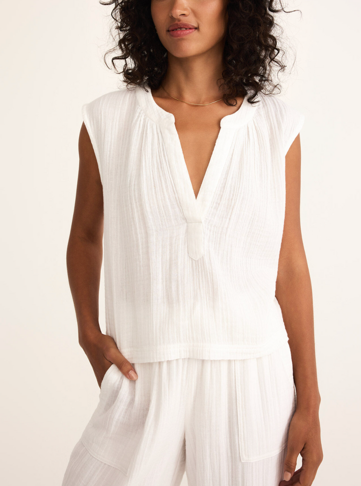 Cliffside V-Neck Airy Top