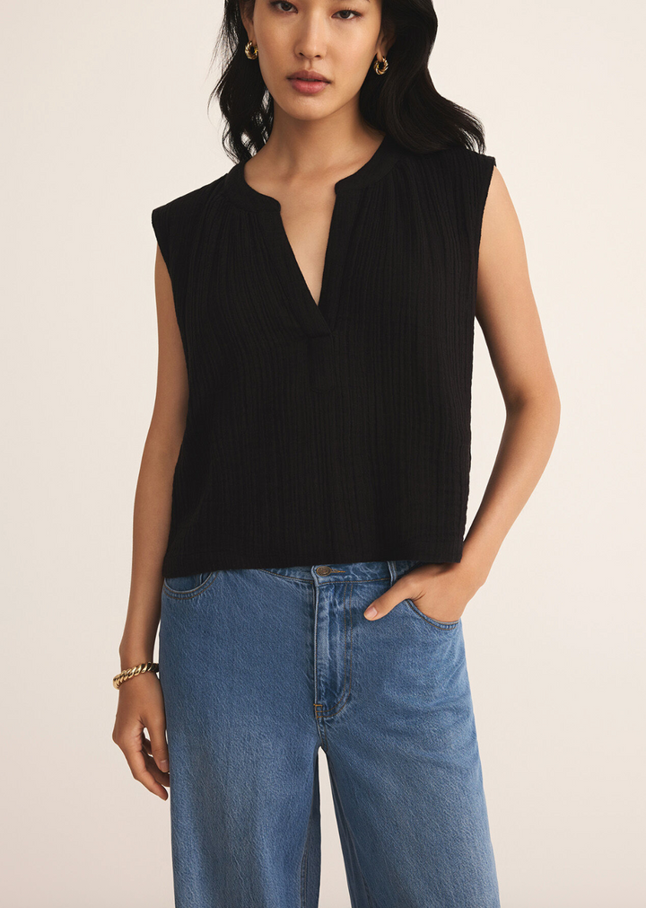 Cliffside V-Neck Airy Top