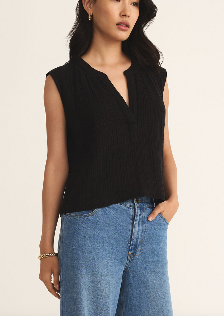 Cliffside V-Neck Airy Top