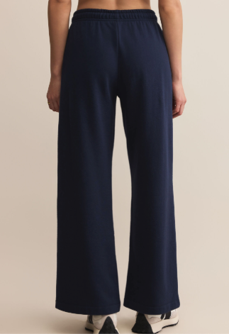 Z Supply Feeling The Moment Sweat Pant: Wide Leg Fleece Sweat Pant
