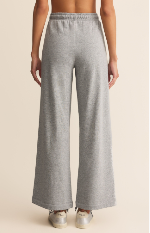 Z Supply Feeling The Moment Sweat Pant: Wide Leg Fleece Sweat Pant