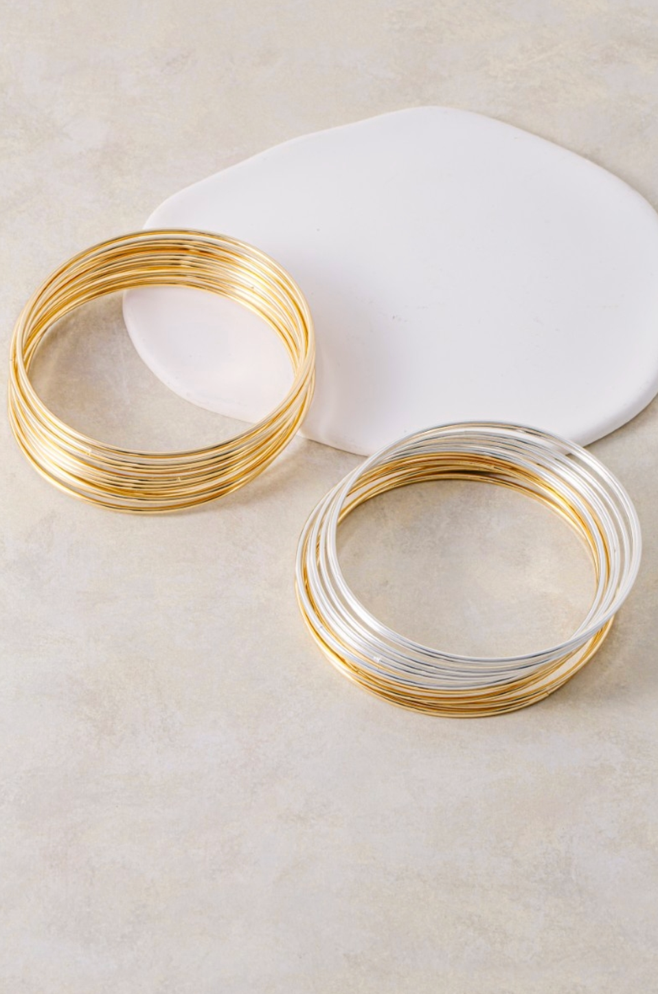 Thin Bangle Bracelet Set