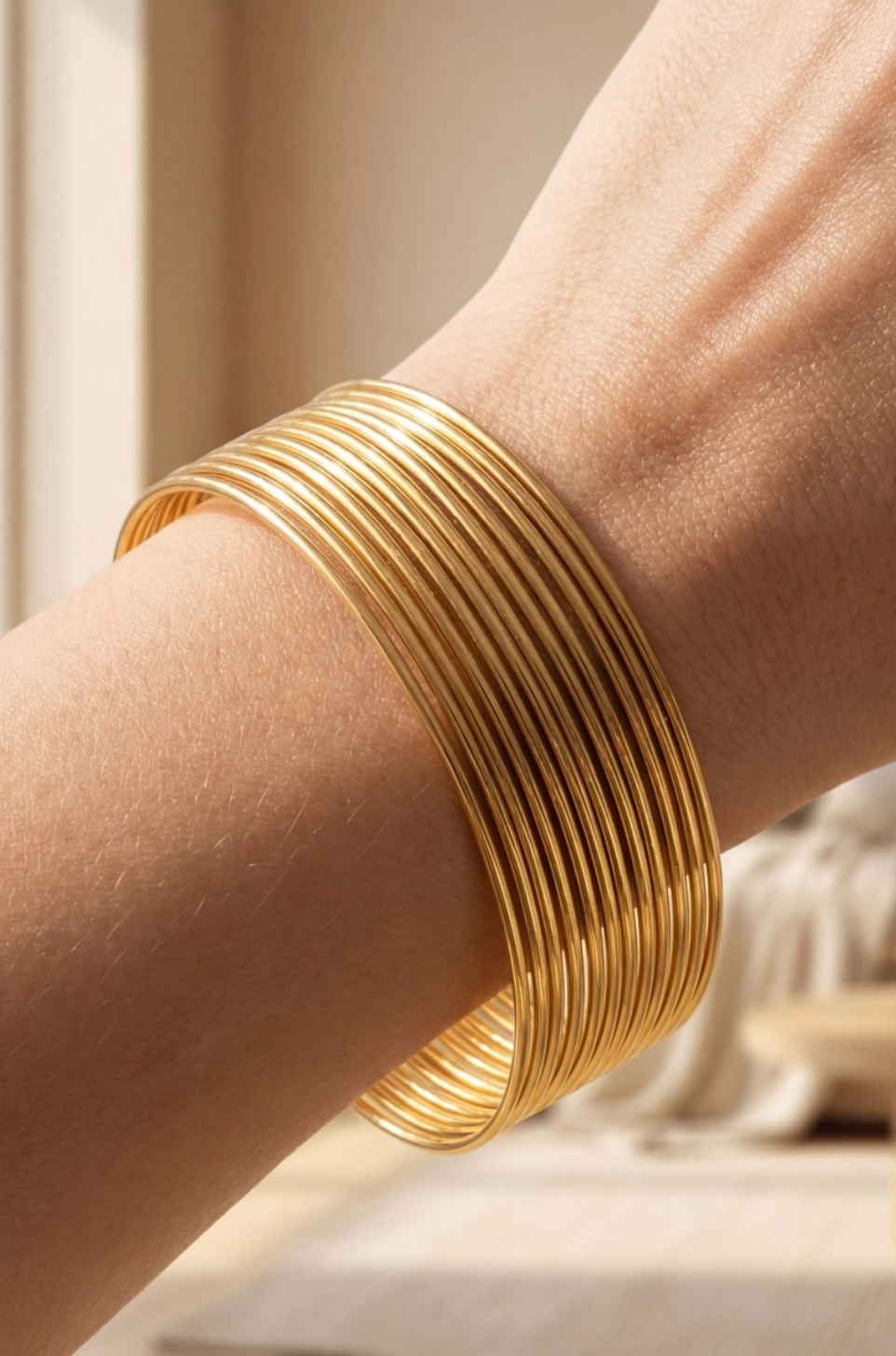 Thin Bangle Bracelet Set