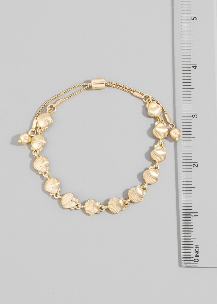 Sea Shell Link Chain Bracelet