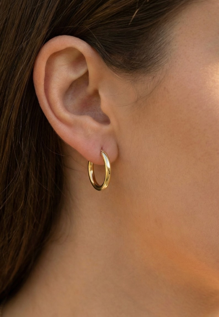 Small Latch Hoop Earring