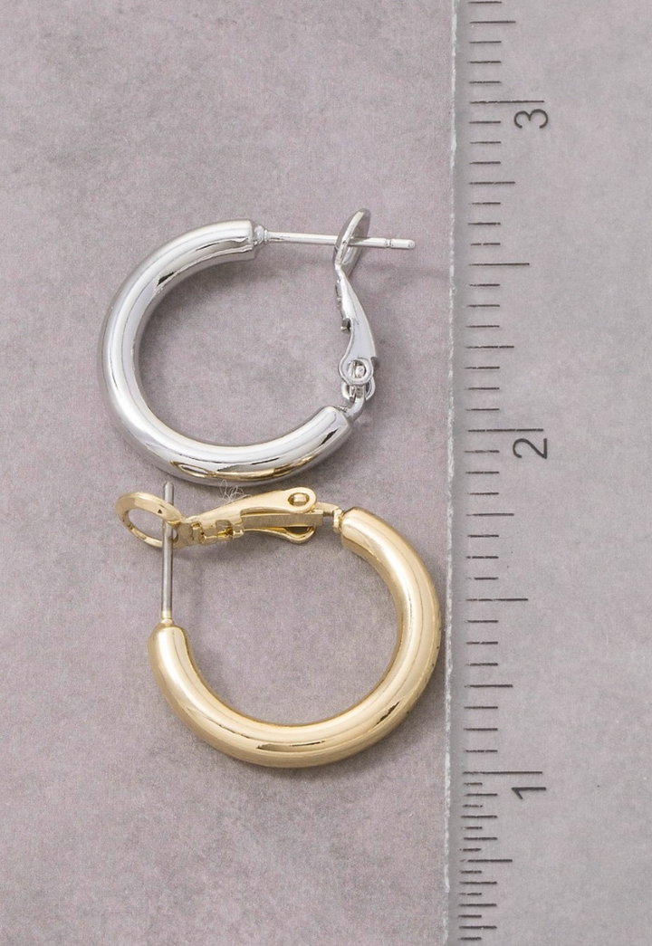 Small Latch Hoop Earring