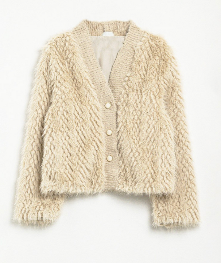 Faux Fur Cardigan