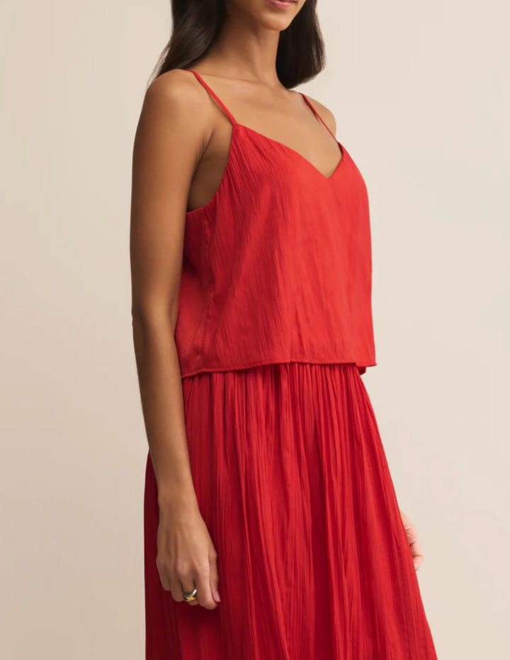 Fiore Crinkle Satin Tank