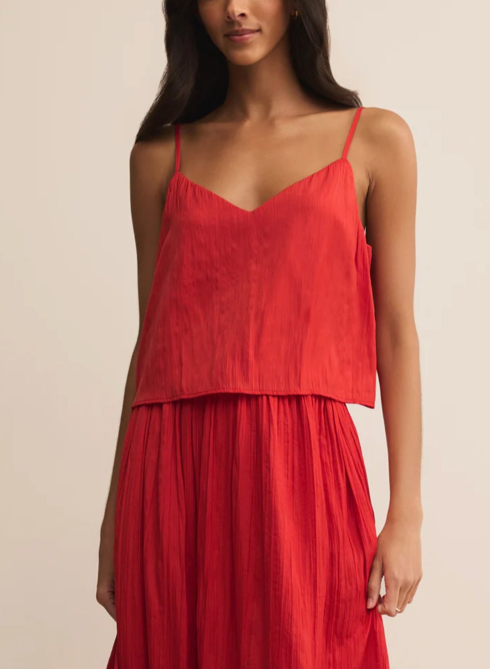 Fiore Crinkle Satin Tank