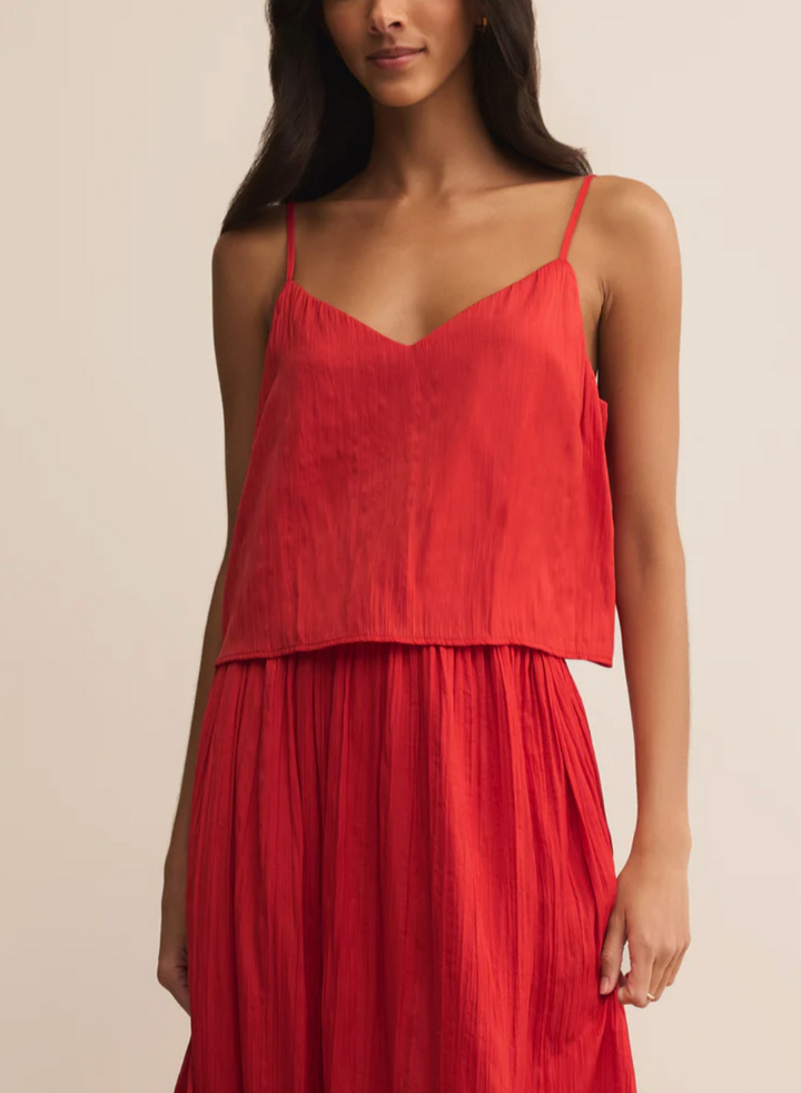 Fiore Crinkle Satin Tank