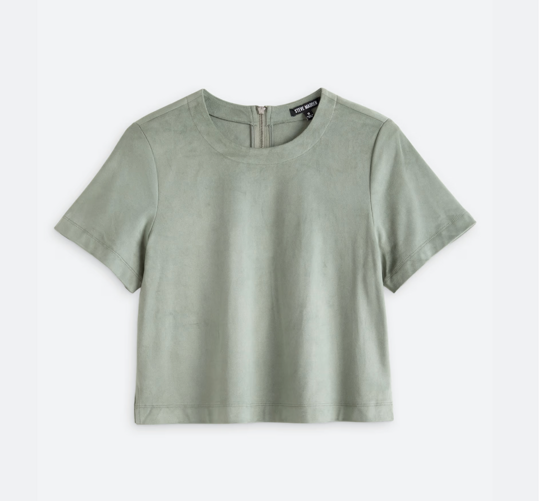 Steve Madden Ezra Top Vegan Suede Top