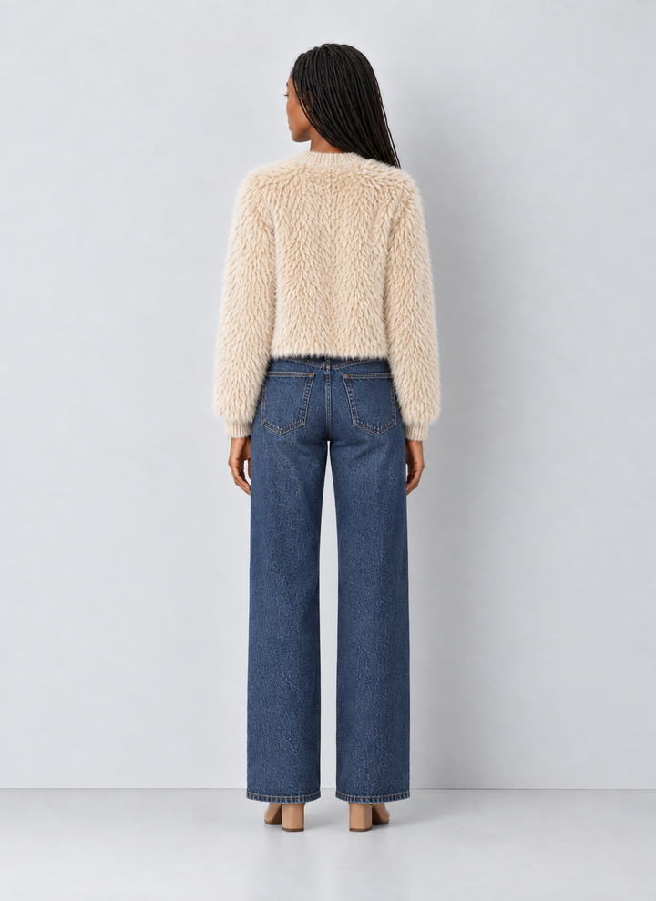 Faux Fur Cardigan
