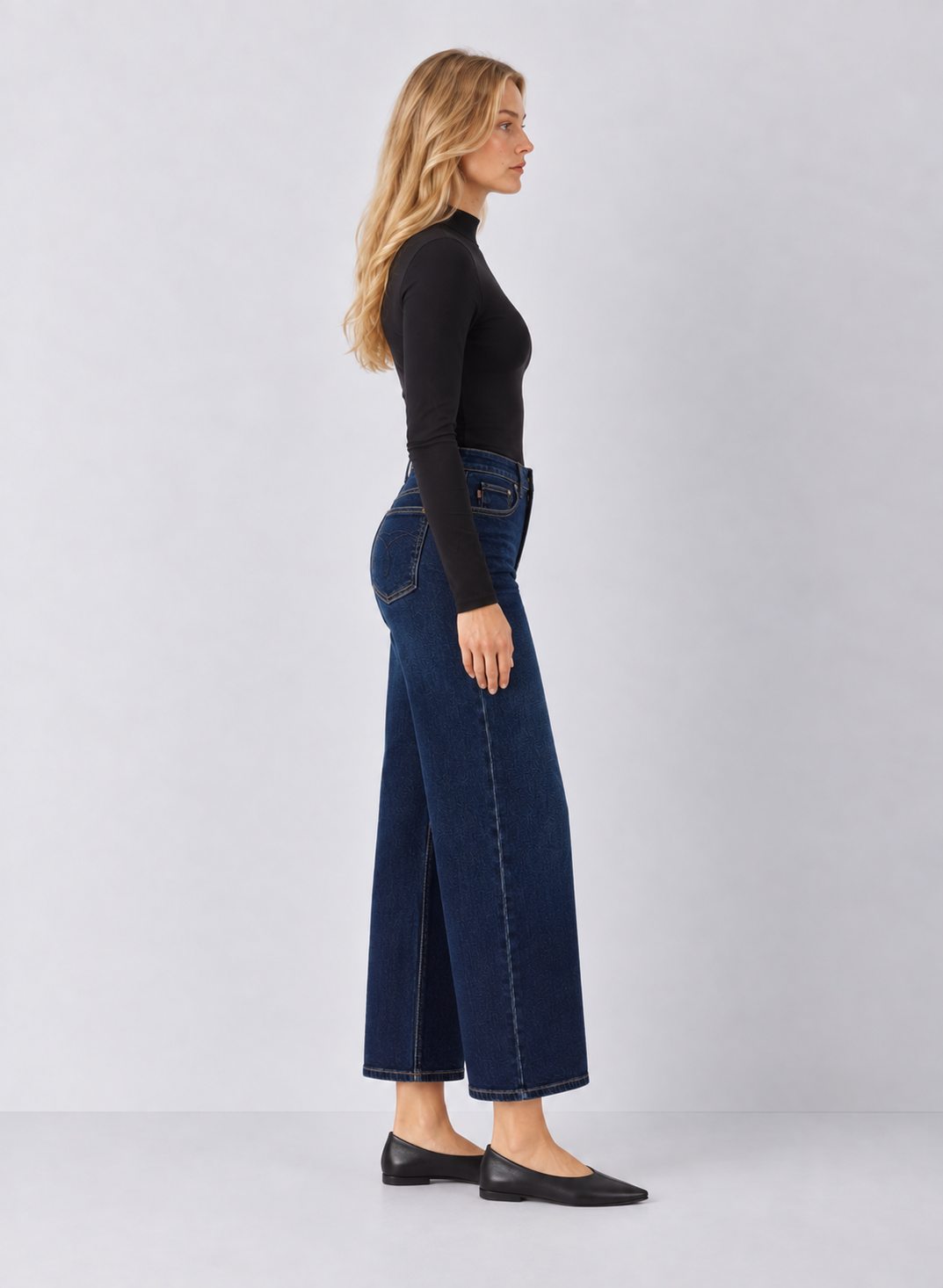 Judy Blue Alix High Waist Petite Wide Leg Jeans