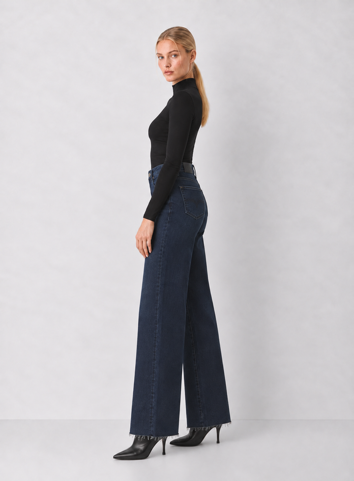 Dear John Fiona Wide Leg Jeans - Inkwell