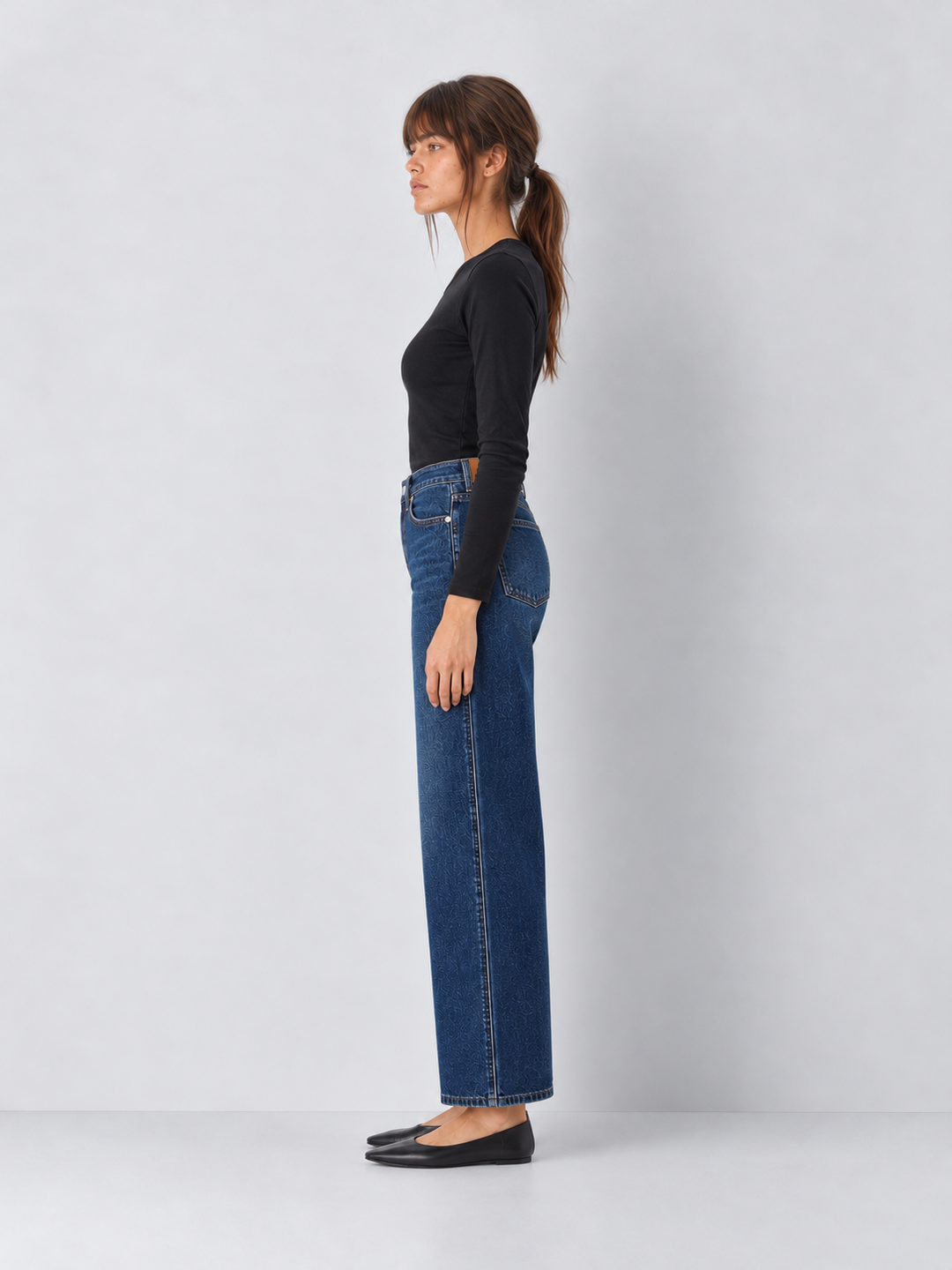 Arlo High Rise Petite Retro Wide Leg