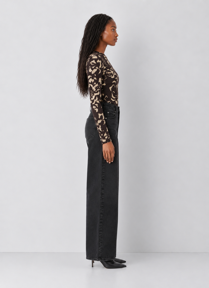 Z Supply Onyx Freya Floral Top