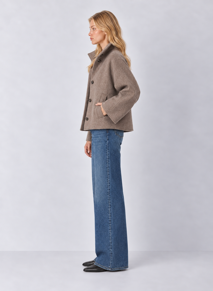 Z Supply Mynka Funnel Neck Coat