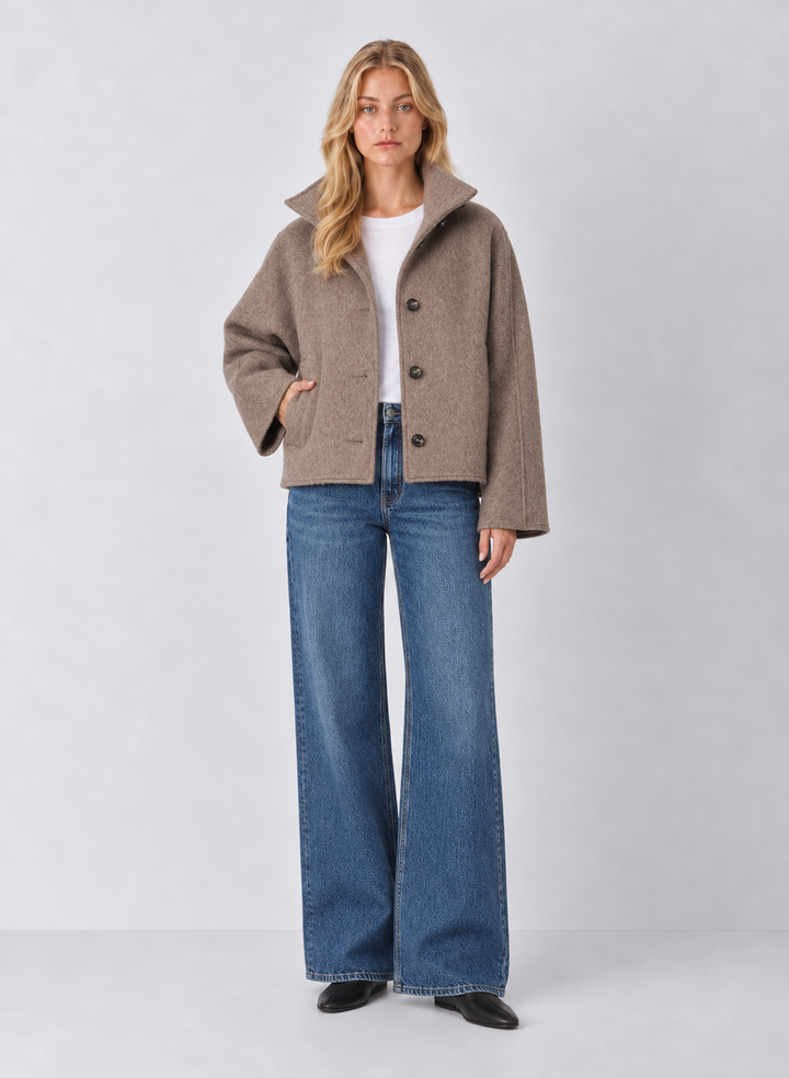 Z Supply Mynka Funnel Neck Coat