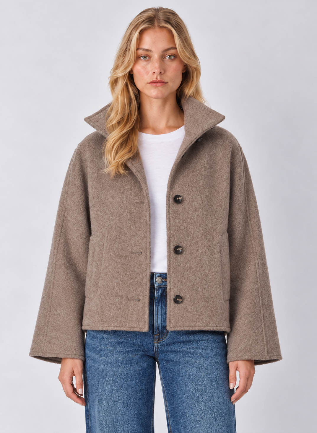 Z Supply Mynka Funnel Neck Coat