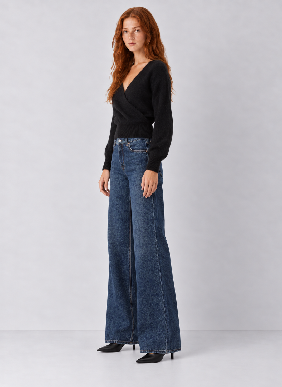 Preorder V Neck Wrap Sweater