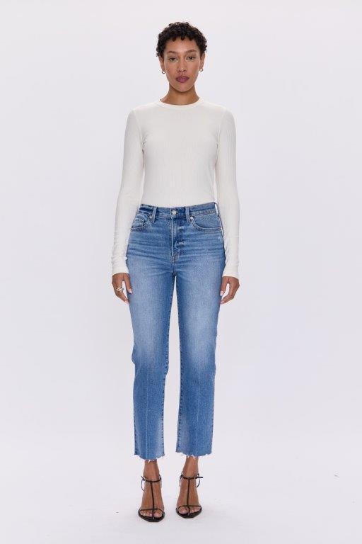 Pistola Lennon High Rise Crop Boot Jeans - AMI