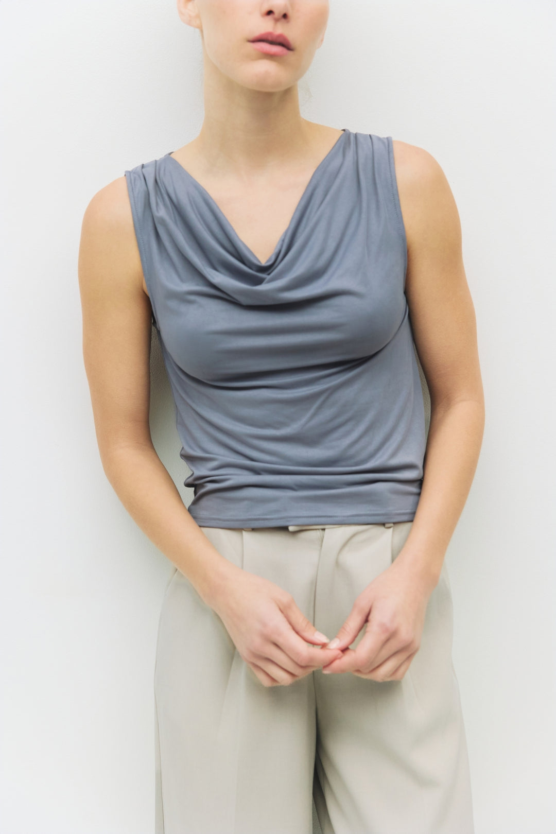 The Amal Cowl Neck Top