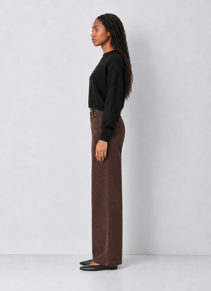 Patch Pocket Wide Leg
