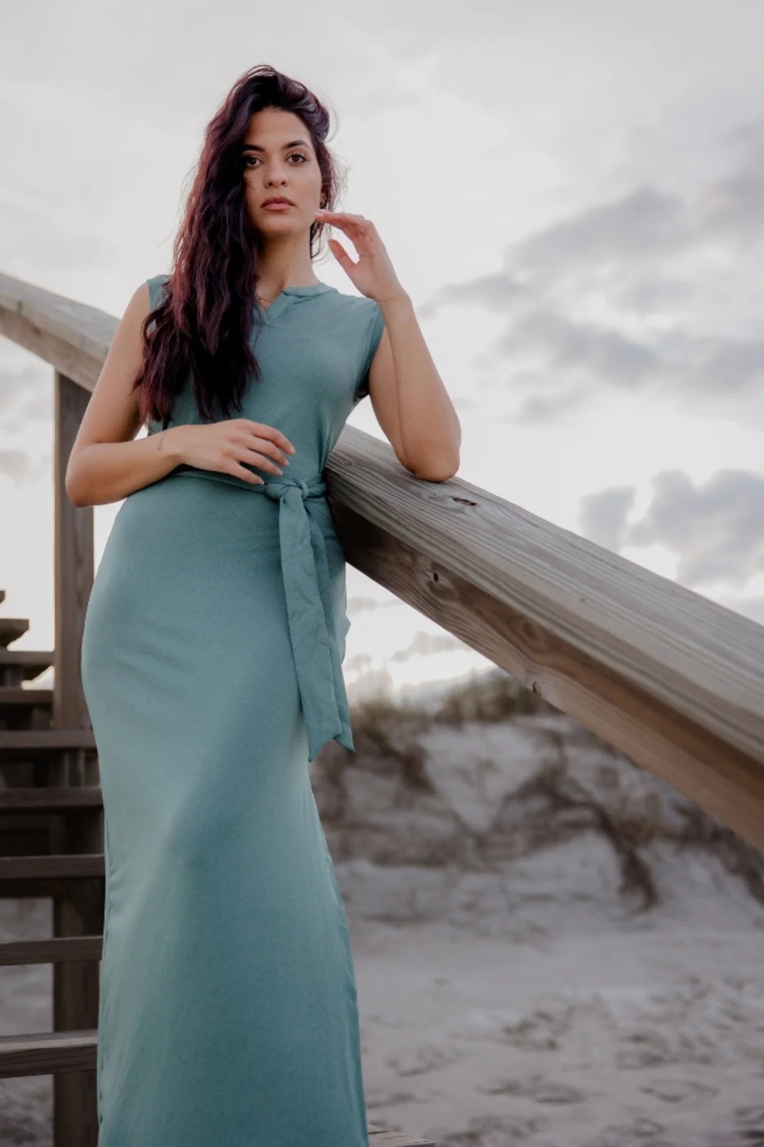 Charlotte Belted Maxi Dress